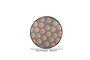 Mijölnir Tranche Circle Djt 80 Alfombrilla de Baño Multicolor